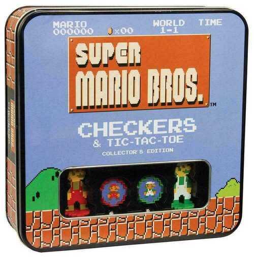 Super Mario Bros. Classic Checkers and Tic-Tac-Toe Collector's Edition New/Sealed