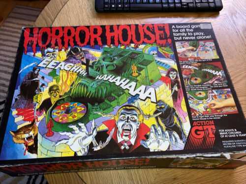 Horror House Board Game Action GT Vintage Retro Incomplete / Spares
