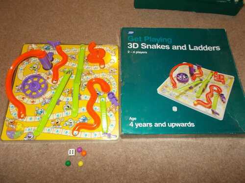 Boots - 3D SNAKES and LADDERS game - complete