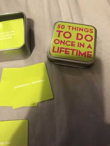 Cards 50 Things To Do Once In A Lifetime