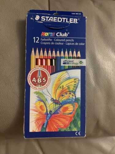 Staedtler 10 Pack Different Coloured Pencils (2 Missing)