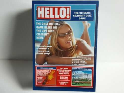 HELLO! - 'The Ultimate Celebrity Quiz Game'  Tomy **NEW AND SEALED** (1250)